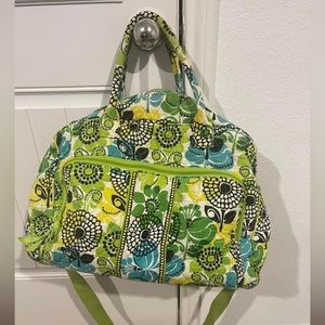 Vera Bradley weekender bag.
